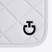 Diamond Quilted Jersey Jumping Saddle Pad in White