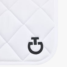 Diamond Quilted Jersey Jumping Saddle Pad in White
