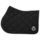 Diamond Quilted Jersey Jumping Saddle Pad in Black