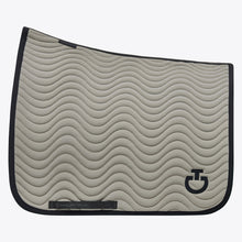 Quilted Wave Jersey Dressage Saddle Pad in Foliage Green