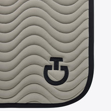 Quilted Wave Jersey Dressage Saddle Pad in Foliage Green