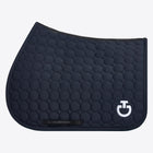 Circle Quilted Jumping Saddle Pad in Navy
