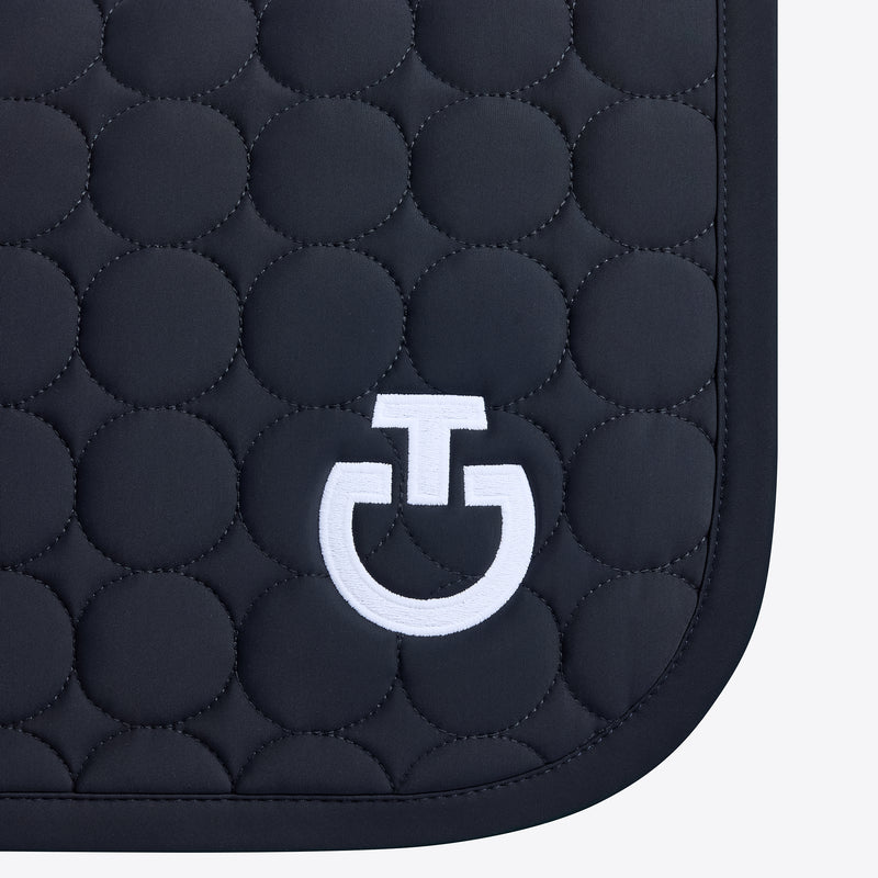 Circle Quilted Jumping Saddle Pad in Navy