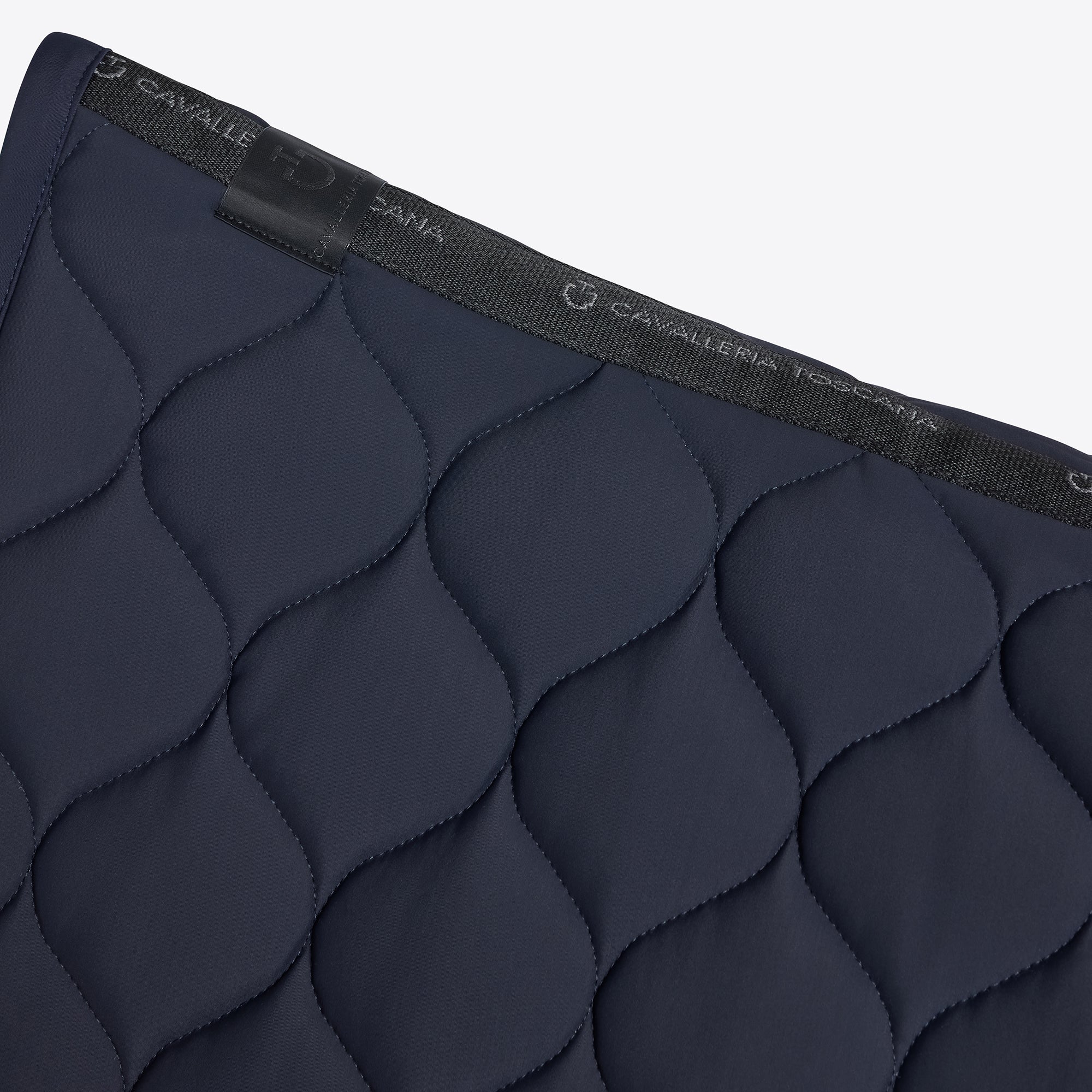 New Circular Quilted Jumping Saddle Pad in Navy