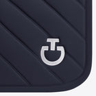 Diamond & Lines Quilted Jumping Saddle Pad in Navy
