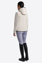 Bonded Jacquard Jersey Hooded Softshell Jacket in Sand