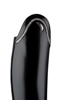 Evo Dressage Boots in Brushed Black with Swarovski® Crystal Line
