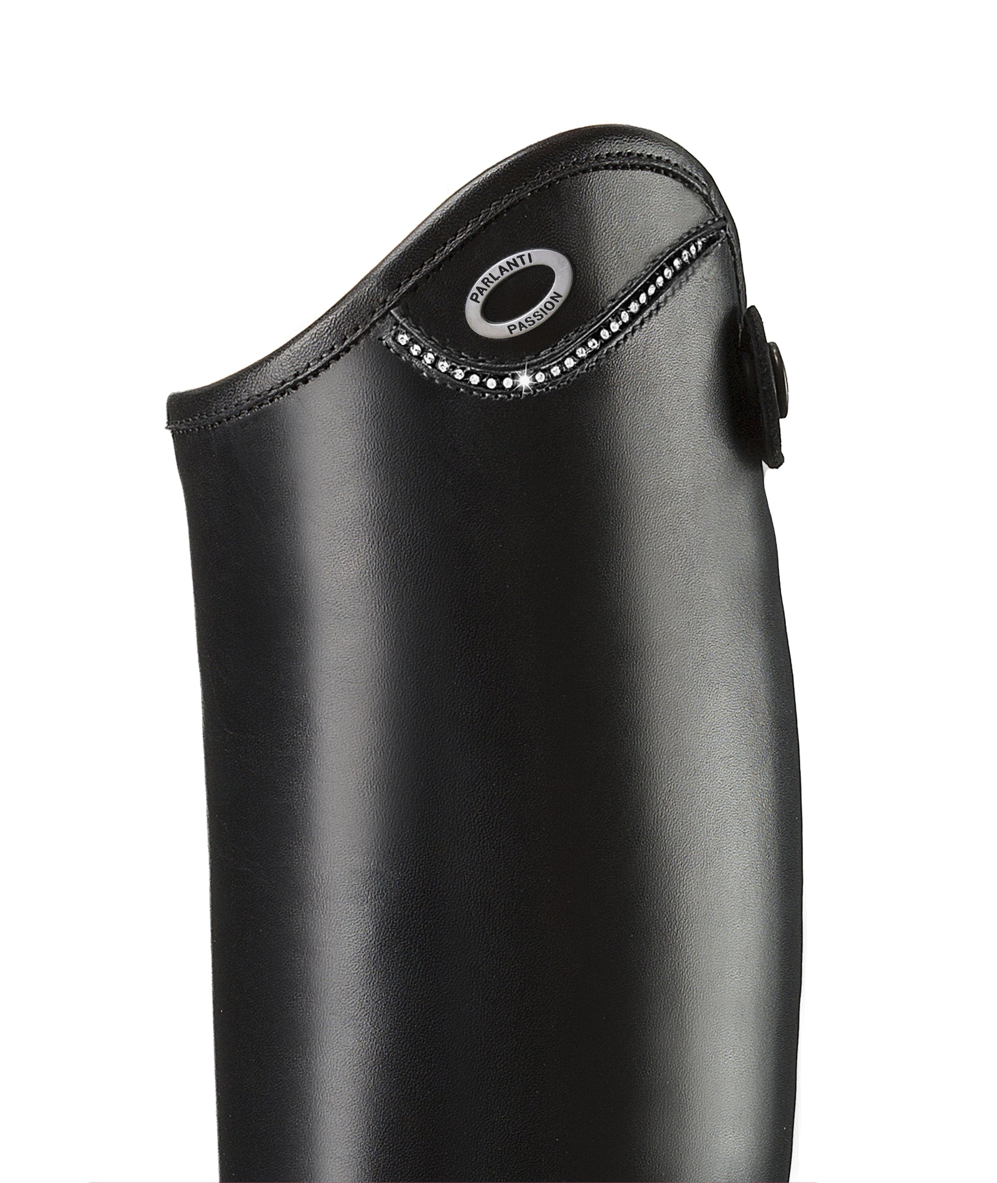 Denver Pro Jumping Boots in Black with Lux Top & Swarovski® Crystal Line