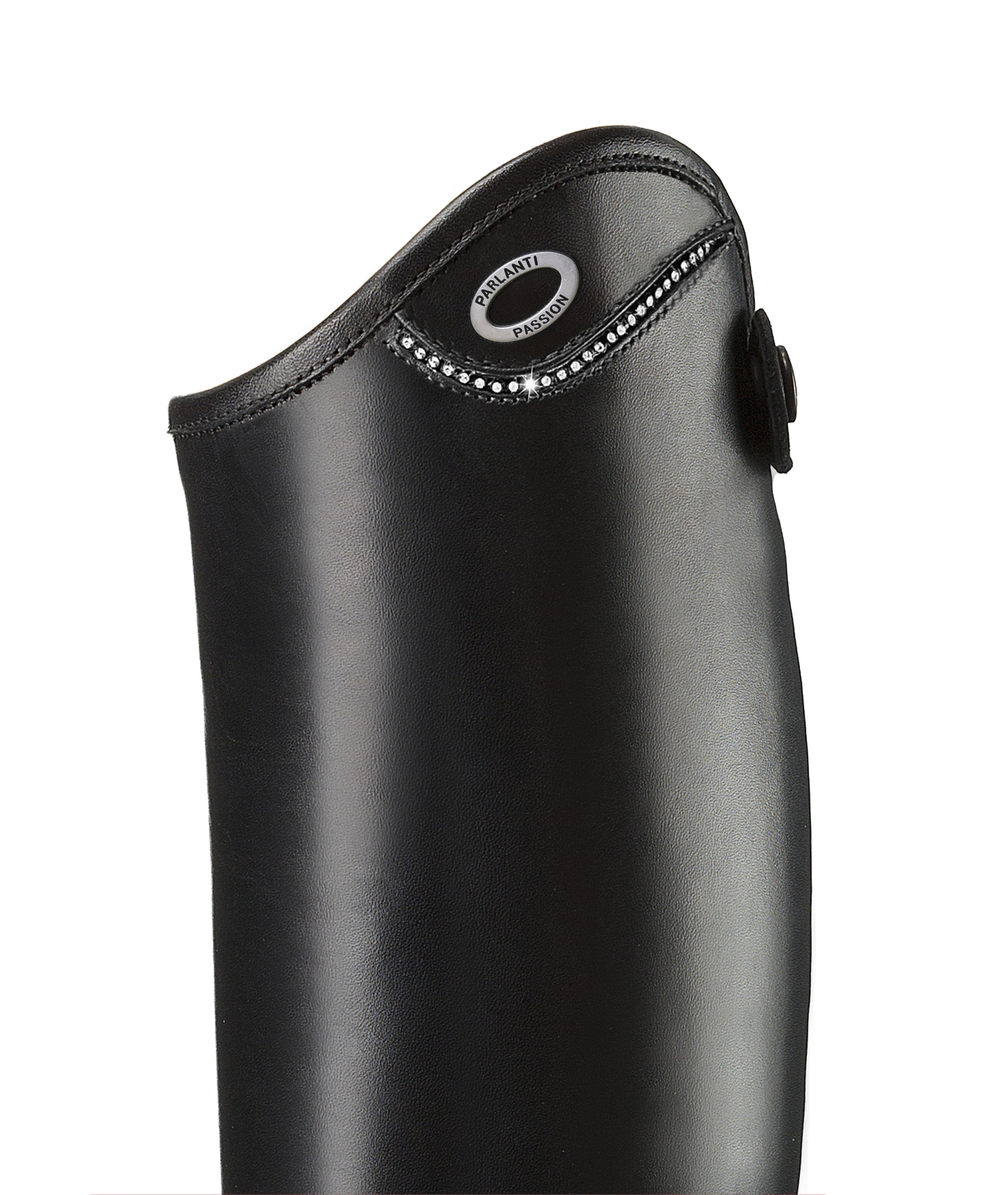 Denver Pro Jumping Boots in Black with Lux Top & Swarovski® Crystal Line