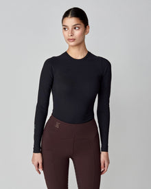 Sculpting Long Sleeve Top in Black