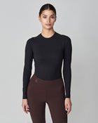 Sculpting Long Sleeve Top in Black
