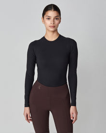 Sculpting Long Sleeve Top in Black