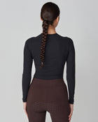 Sculpting Long Sleeve Top in Black