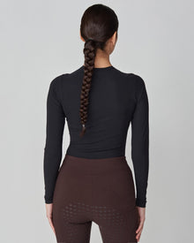 Sculpting Long Sleeve Top in Black