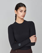 Sculpting Long Sleeve Top in Black