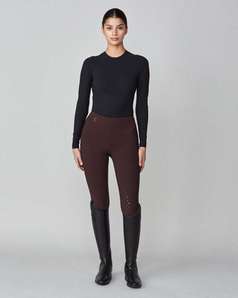 Sculpting Long Sleeve Top in Black