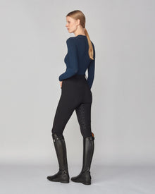 Sculpting Long Sleeve Top in Navy