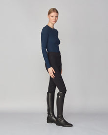 Sculpting Long Sleeve Top in Navy