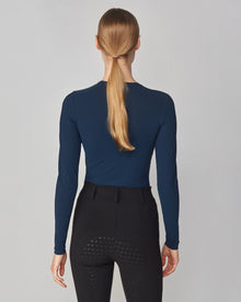Sculpting Long Sleeve Top in Navy