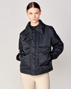 Short Padded Jacket in Black