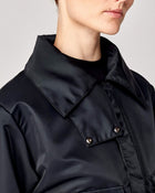 Short Padded Jacket in Black