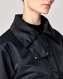 Short Padded Jacket in Black