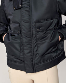 Short Padded Jacket in Black