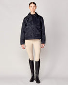 Short Padded Jacket in Black