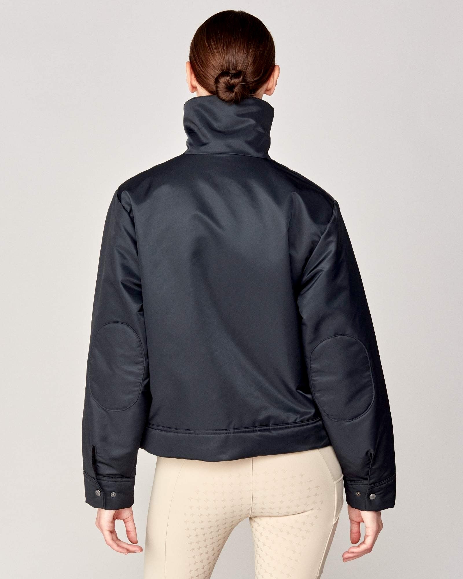 Short Padded Jacket in Black