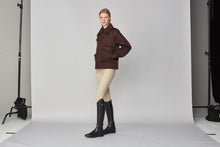 Short Padded Jacket in Dark Brown