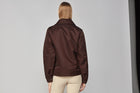 Short Padded Jacket in Dark Brown