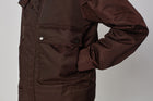Short Padded Jacket in Dark Brown