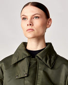 Short Padded Jacket in Green