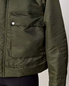 Short Padded Jacket in Green