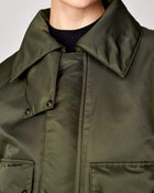 Short Padded Jacket in Green