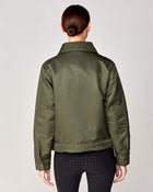 Short Padded Jacket in Green