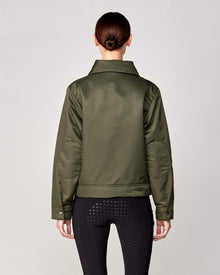 Short Padded Jacket in Green