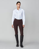 Stretchy Riding Shirt in White