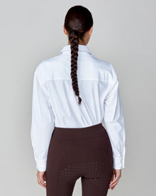 Stretchy Riding Shirt in White