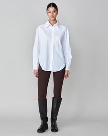 Stretchy Riding Shirt in White