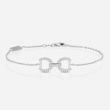 Connection Bracelet in 9k White Gold with White Diamonds