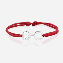 Destiny Connection Bordeaux Cord Bracelet in Polished Silver