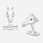 Celebration Horse Head Cufflinks in Silver
