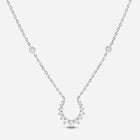 Double Confidence Necklace in 18k White Gold with White Diamonds