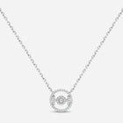 Challenge Necklace in 9k White Gold with White Diamonds