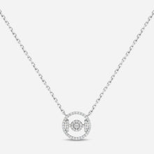 Challenge Necklace in 9k White Gold with White Diamonds