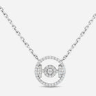 Challenge Necklace in 9k White Gold with White Diamonds