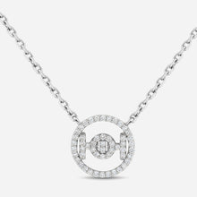 Challenge Necklace in 9k White Gold with White Diamonds