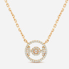 Challenge Necklace in 9k Yellow Gold with White Diamonds