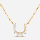 Confidence Necklace in 9k Yellow Gold with White Diamonds